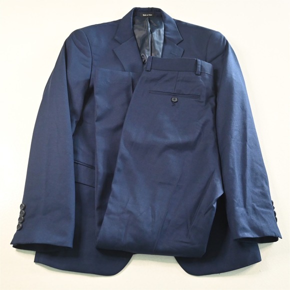Egara 36S 30x30 Blue Extrem Slim Fit Mens Jacket Pants Suit